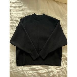Zara Thick Black Oversized Sweater